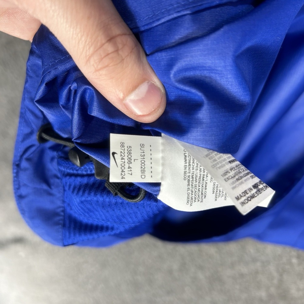 Nike On Field Bufflao Bills Sideline Coach Windbreaker Men L Blue Vented 1/4 zip - Picture 14 of 15